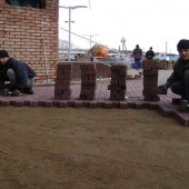 Укладка тротуарной плитки