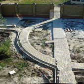 Укладка тротуарной плитки